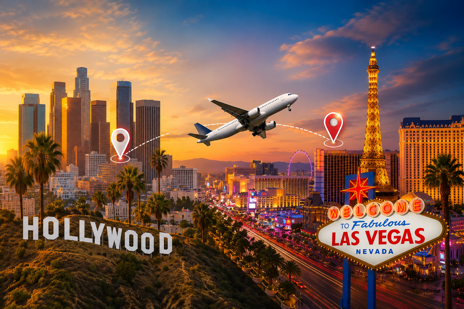 Read more about the article Cheap Flights Los Angeles to Las Vegas: Compare Airlines & Find the Best Deals